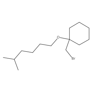 1-(Bromomethyl)-1-[(5-methylhexyl)oxy]cyclohexane Structure