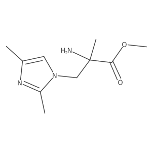 methyl 2-amino-3-(2,4-dimethyl-1H-imidazol-1-yl)-2-methylpropanoate Structure