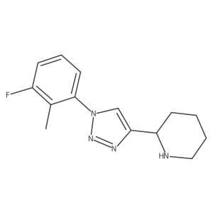 2-[1-(3-fluoro-2-methylphenyl)-1H-1,2,3-triazol-4-yl]piperidine Structure