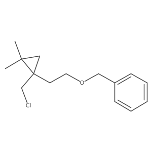 ({2-[1-(Chloromethyl)-2,2-dimethylcyclopropyl]ethoxy}methyl)benzene结构式