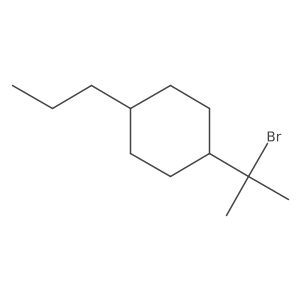 1-(2-Bromopropan-2-yl)-4-propylcyclohexane Structure