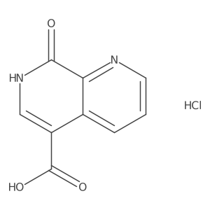 8-Hydroxy-1,7-naphthyridine-5-carboxylic acid hydrochloride结构式