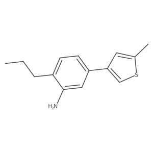 5-(5-Methylthiophen-3-yl)-2-propylaniline Structure