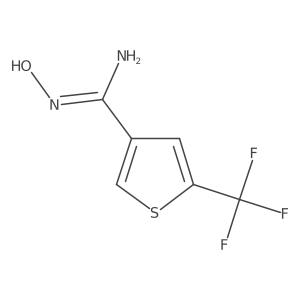 N'-hydroxy-5-(trifluoromethyl)thiophene-3-carboximidamide结构式