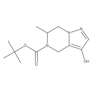 tert-Butyl (S)-3-hydroxy-6-methyl-6,7-dihydropyrazolo[1,5-a]pyrazine-5(4H)-carboxylate Structure