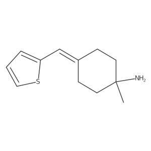 Cyclohexanamine, 1-methyl-4-(2-thienylmethylene)-结构式