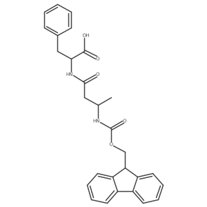 (2S)-2-[(3S)-3-({[(9H-fluoren-9-yl)methoxy]carbonyl}amino)butanamido]-3-phenylpropanoic acid结构式