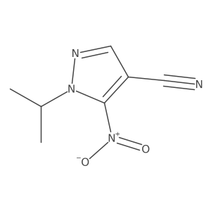 1-Isopropyl-5-nitro-1H-pyrazole-4-carbonitrile结构式