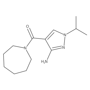 4-(azepane-1-carbonyl)-1-(propan-2-yl)-1H-pyrazol-3-amine Structure