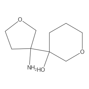 3-(3-Aminooxolan-3-yl)oxan-3-ol结构式