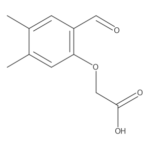 2-(2-Formyl-4,5-dimethylphenoxy)acetic acid结构式