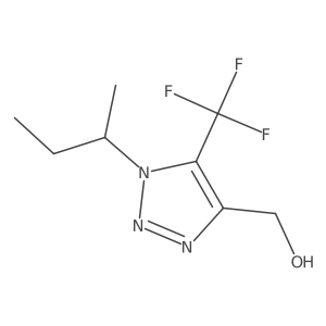 [1-(butan-2-yl)-5-(trifluoromethyl)-1H-1,2,3-triazol-4-yl]methanol结构式