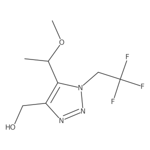 [5-(1-methoxyethyl)-1-(2,2,2-trifluoroethyl)-1H-1,2,3-triazol-4-yl]methanol Structure
