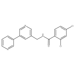 N-([3,3'-bipyridin]-5-ylmethyl)-2,4-dichlorobenzamide Structure