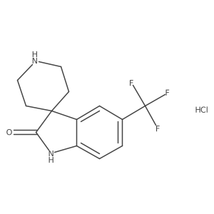 5-(Trifluoromethyl)-1H-spiro[indole-3,4'-piperidine]-2-one hydrochloride Structure