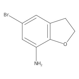 5-Bromo-2,3-dihydrobenzofuran-7-amine结构式