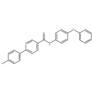 2-(4-Fluorophenyl)-N-(4-phenoxyphenyl)pyrimidine-5-carboxamide Structure