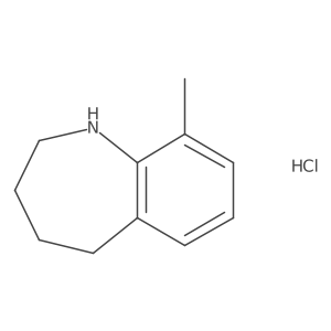 9-Methyl-2,3,4,5-tetrahydro-1H-benzo[b]azepine hydrochloride Structure