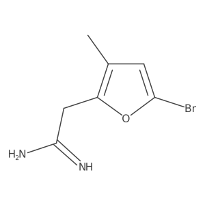 2-(5-Bromo-3-methylfuran-2-yl)ethanimidamide结构式