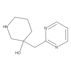 3-[(Pyrimidin-2-yl)methyl]piperidin-3-ol结构式