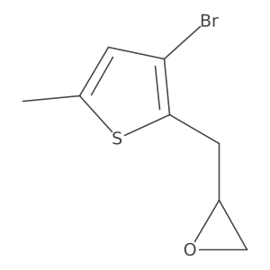 2-[(3-Bromo-5-methylthiophen-2-yl)methyl]oxirane结构式
