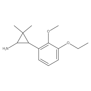 3-(3-Ethoxy-2-methoxyphenyl)-2,2-dimethylcyclopropan-1-amine Structure