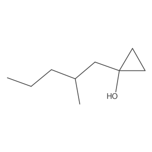1-(2-Methylpentyl)cyclopropan-1-ol Structure
