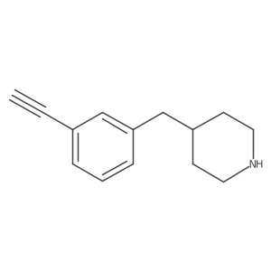 4-[(3-Ethynylphenyl)methyl]piperidine Structure