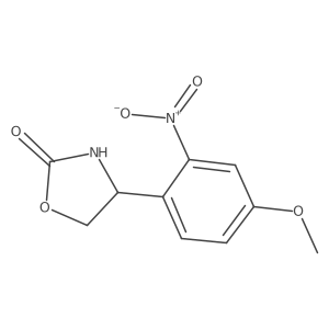 4-(4-Methoxy-2-nitrophenyl)-1,3-oxazolidin-2-one结构式