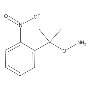 O-[2-(2-nitrophenyl)propan-2-yl]hydroxylamine Structure