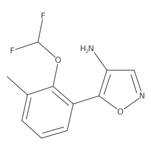 5-[2-(Difluoromethoxy)-3-methylphenyl]-1,2-oxazol-4-amine Structure