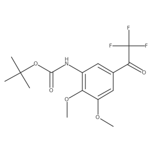 tert-butyl N-[2,3-dimethoxy-5-(trifluoroacetyl)phenyl]carbamate结构式