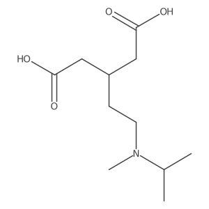 3-{2-[Methyl(propan-2-yl)amino]ethyl}pentanedioic acid结构式