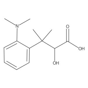3-[2-(Dimethylamino)phenyl]-2-hydroxy-3-methylbutanoic acid结构式