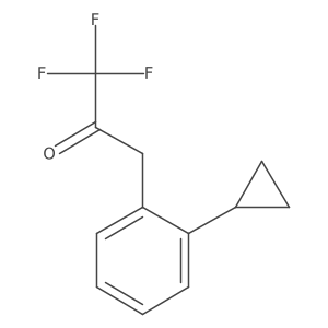 3-(2-Cyclopropylphenyl)-1,1,1-trifluoropropan-2-one结构式