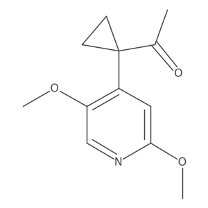 1-[1-(2,5-Dimethoxypyridin-4-yl)cyclopropyl]ethan-1-one Structure