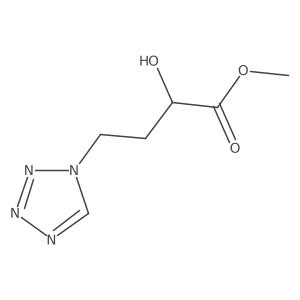methyl 2-hydroxy-4-(1H-1,2,3,4-tetrazol-1-yl)butanoate Structure