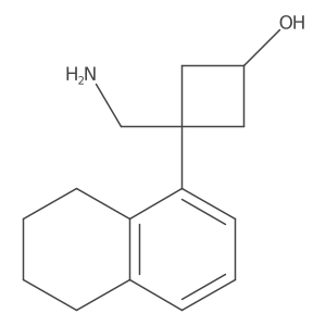 3-(Aminomethyl)-3-(5,6,7,8-tetrahydronaphthalen-1-yl)cyclobutan-1-ol Structure