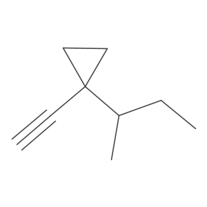 1-(Butan-2-yl)-1-ethynylcyclopropane结构式