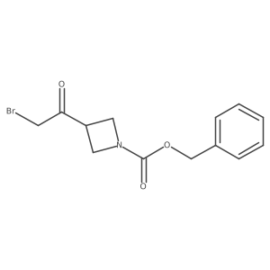 Benzyl 3-(2-bromoacetyl)azetidine-1-carboxylate结构式