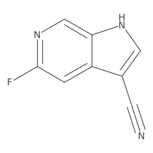 5-fluoro-1H-pyrrolo[2,3-c]pyridine-3-carbonitrile Structure