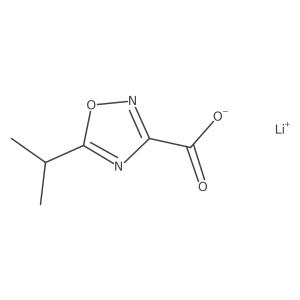 Lithium;5-propan-2-yl-1,2,4-oxadiazole-3-carboxylate结构式