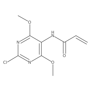 N-(2-Chloro-4,6-dimethoxypyrimidin-5-yl)prop-2-enamide Structure