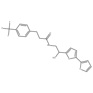 N-(2-{[2,2'-bifuran]-5-yl}-2-hydroxyethyl)-3-[4-(trifluoromethyl)phenyl]propanamide Structure