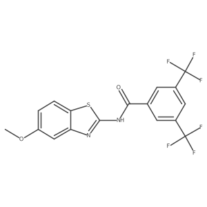 N-(5-methoxy-1,3-benzothiazol-2-yl)-3,5-bis(trifluoromethyl)benzamide Structure