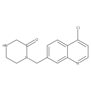 1-(4-Chloroquinolin-7-ylmethyl)piperazin-2-one Structure