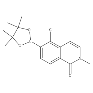 5-Chloro-2-methyl-6-(4,4,5,5-tetramethyl-1,3,2-dioxaborolan-2-yl)isoquinolin-1(2H)-one Structure