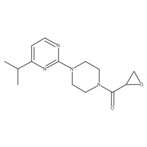 2-[4-(Oxirane-2-carbonyl)piperazin-1-yl]-4-(propan-2-yl)pyrimidine结构式
