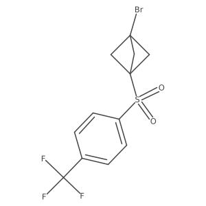 1-Bromo-3-[4-(trifluoromethyl)phenyl]sulfonylbicyclo[1.1.1]pentane Structure