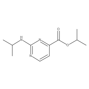 Propan-2-yl 2-[(propan-2-yl)amino]pyrimidine-4-carboxylate Structure
